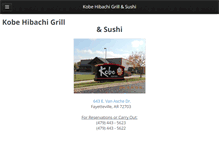 Tablet Screenshot of kobefayetteville.net